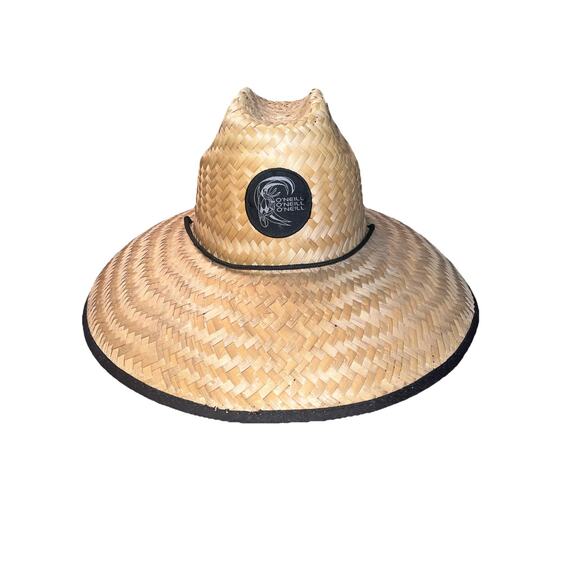O'Neill Sonoma Oversized Straw Lifeguard Hat | Sun Protection Hat - Picture 1 of 3